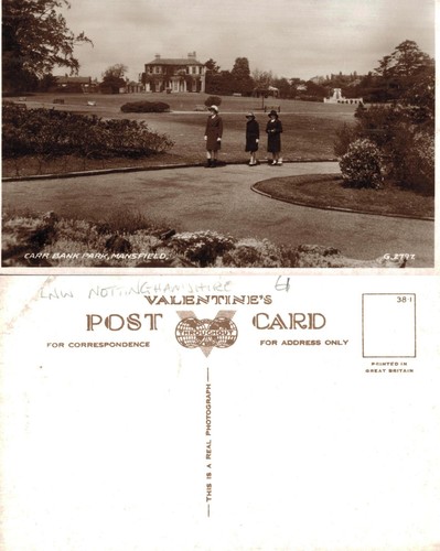 Vintage postcard carr bank - postcard,