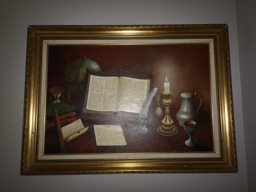 Vintage 1989 oil painting - 1989,