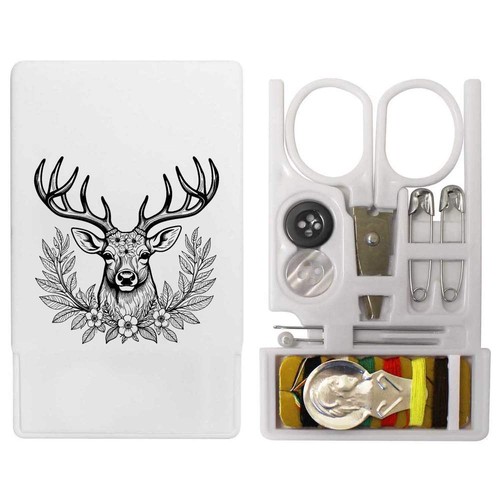 Decorative floral stag - 'decorative,