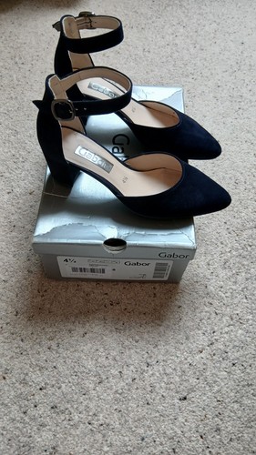 Gabor navy suede - suede, smart