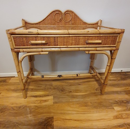 Vintage restored bamboo wicker - restored,