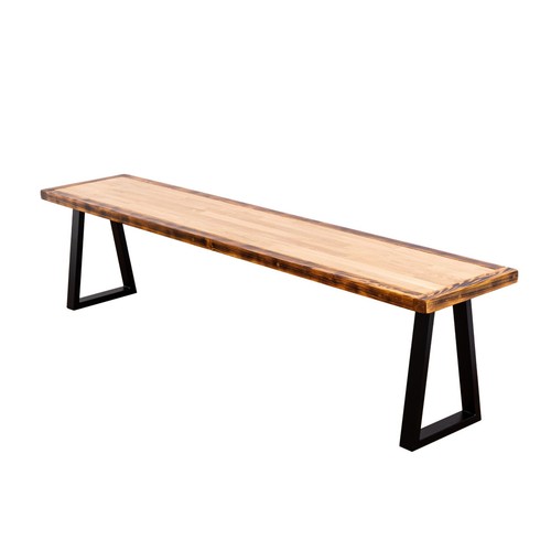 Butchers block bench with - block,