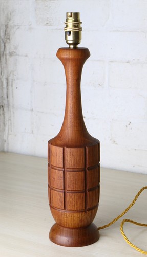 Table lamp vintage teak mcm - table,