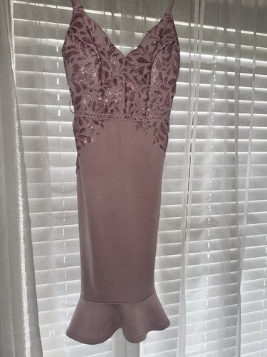 Lipsy nude floral - lace, v-neck