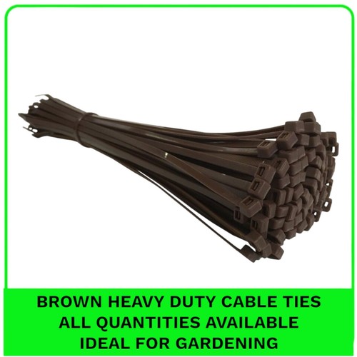 Brown cable ties small - ties.,