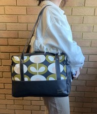 Orla Kiely Green Oval Fabric