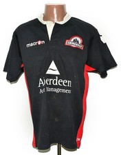EDINBURGH UK SIGNED RUGBY UNION SHIRT MACRON SIZE L ADULT