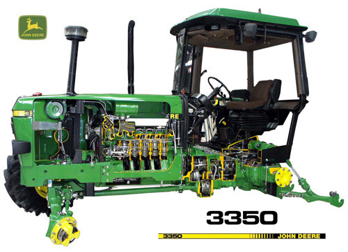 John deere tractor 3350 - tractor,