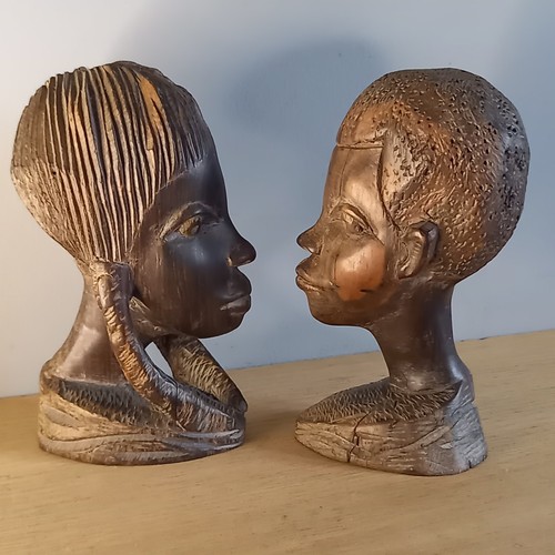 Pair african wooden - african, 5"