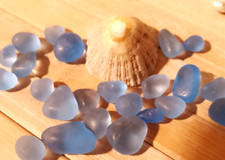 10 small pieces blue sea beach