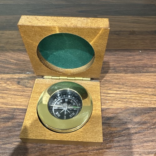 Brass pocket compass - pocket,