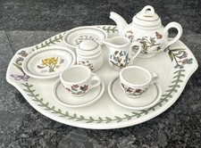 Portmeirion Botanic 25th Year Anniversary  Miniature Teapot Set RARE