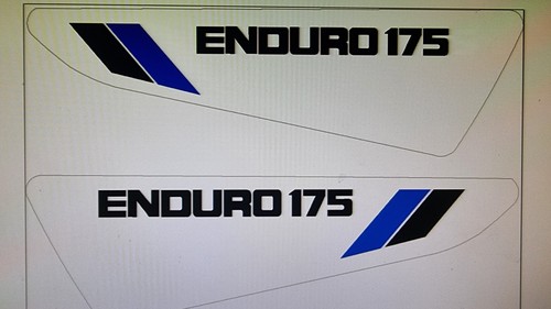 Yamaha dt175 enduro - 1979, side