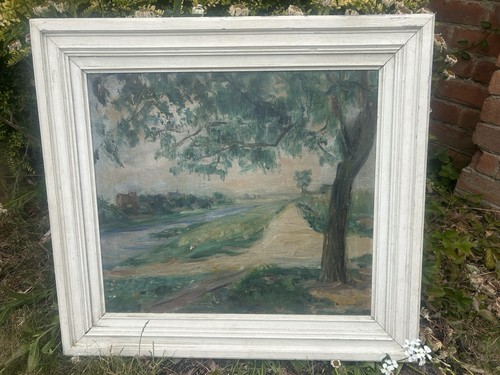 Antique oil painting - oil,