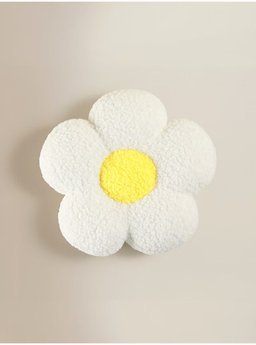 Cream flower shaped borg - flower-shaped,