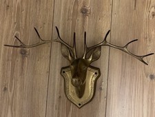 Vintage Brass 10 Point Stag