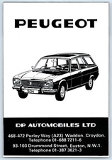 Peugeot 504 Estate DP Automobiles Ltd. Vintage advert 1973