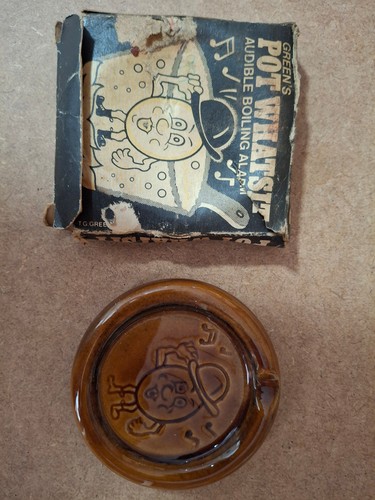 Vintage green pot - pot, whistle