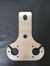 STAINLESS STEEL 4mm DOUBLE TOW BAR 13 PIN SOCKET MOUNTING PLATE