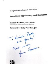 Educational Opportunity and the Home (G. W. Miller - 1971) (ID:55498)