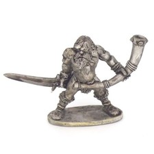 Barbarian Musician 28mm Metal