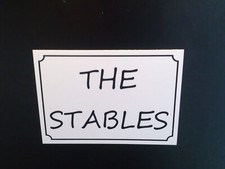 THE STABLES sign or sticker