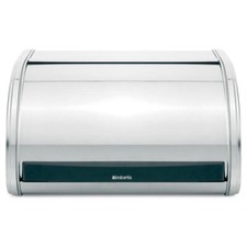 Brabantia Roll Top Bread Bin Medium, Brilliant Steel, 339585