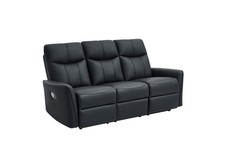 LAZY BOY BLACK BONDED RECLINER