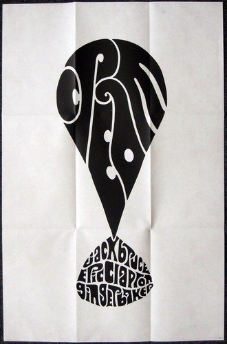 Cream retro psychedelic poster - retro,