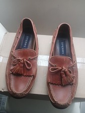SPERRY BROWN TASSEL FRINGED