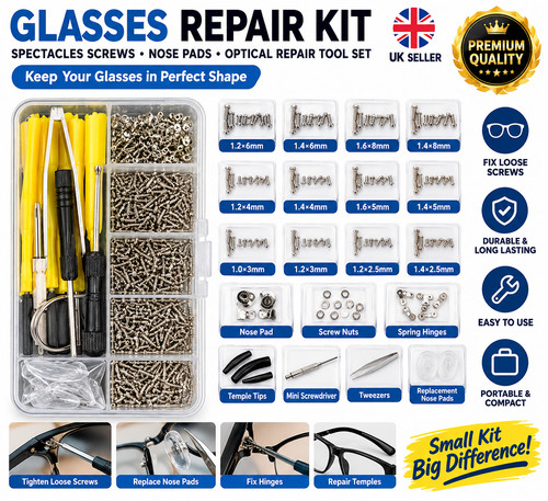 Glasses repair kit - glasses, spectacles