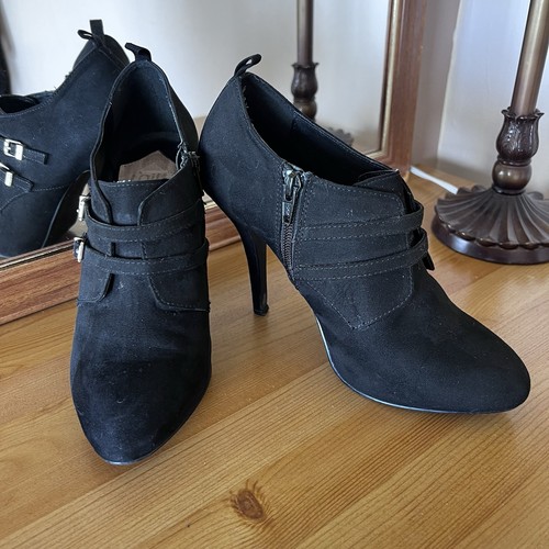 Faith black suede - suede, boots