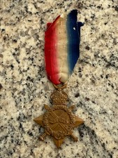Vintage WW1 Medal 1914-15 Star 9725 Pte. J. Watt Cameronians Scottish Rifles KIA