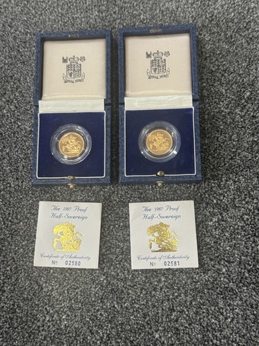 1987 gold proof half - 2,