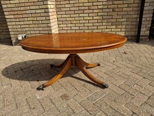 Yew Oval Coffee Table for renovation.  Bevan funnel Ltd.