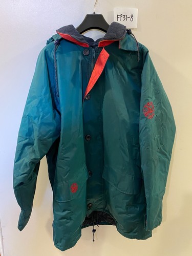 Tog24 mens green winter coat - mens,