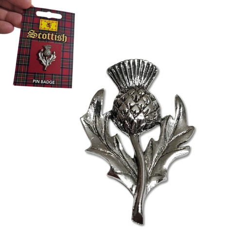 Scottish thistle pin badge - thistle,