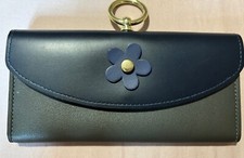 Charlotte Reid Purse (Navy and Gray)