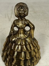 Victorian Lady w/ Bonnet Brass