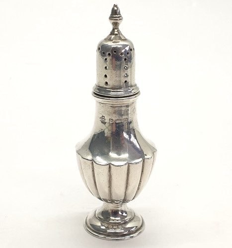 Antique silver pepper - antique,