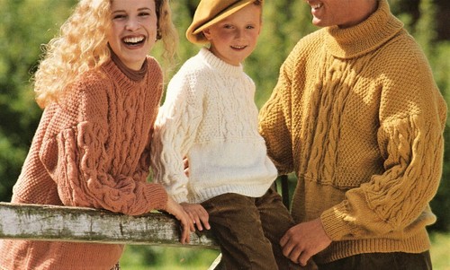 Family aran guernsey - family,