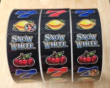 SNOW WHITE - Slot/Fruit Arcade Machine Set of 3 Main Reels 