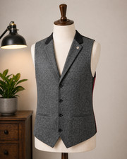 Marc Darcy Waistcoat 40R Grey