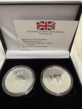 Solid Silver 1oz Britannia Coins for The Last Queen and First King 2023