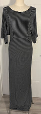 M&S navy / white stripe maxi