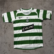 Original Celtic FC Football Shirt Mens Medium Nike 2005/06/07 Home T90 Carling