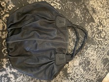 Beautiful Soft Sloughy Boho Genuine Black Leather Shoulder Bag By Lloyd Baker