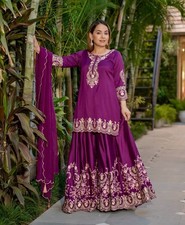 Warm Purple Ready Made Sharara