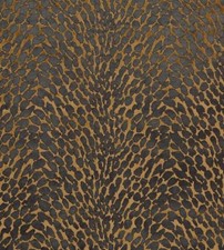Animal Print Bronze Plush Heavyweight Velvet Fabric Curtain Upholstery Cushion