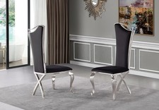 Perry Velvet Dining Chairs Set
